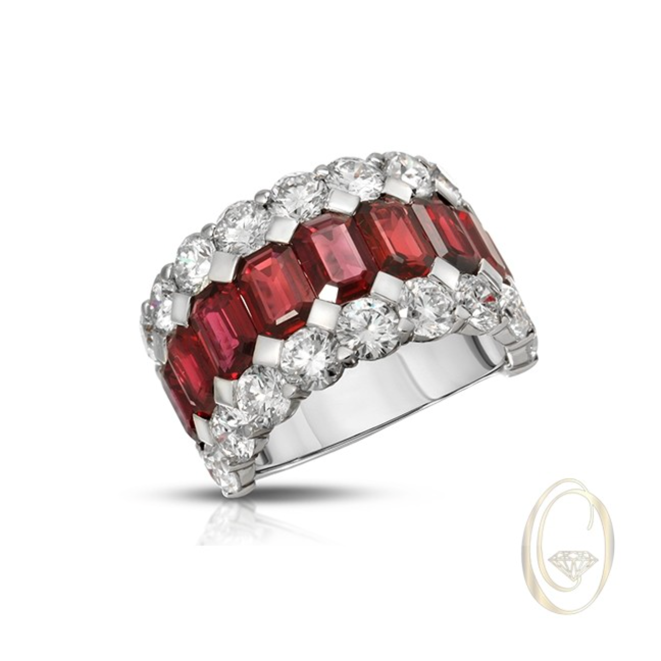 18K RUBY DIAMOND RING