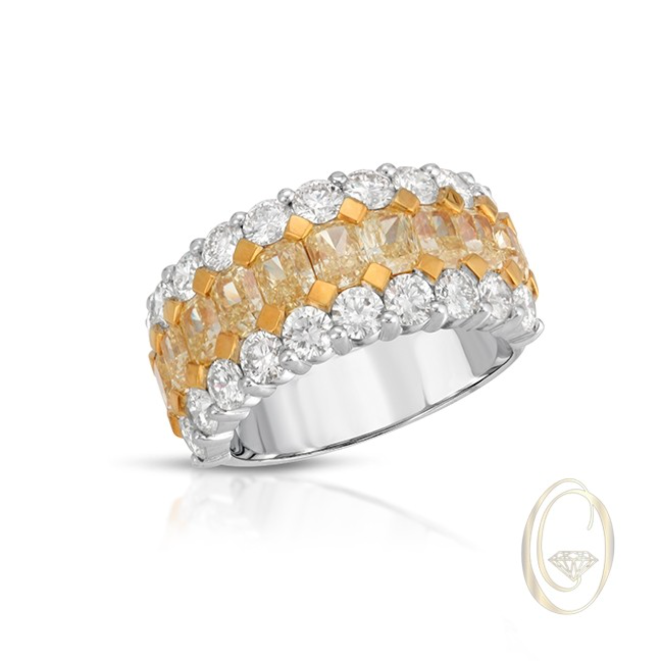 18K YELLOW DIAMOND RING