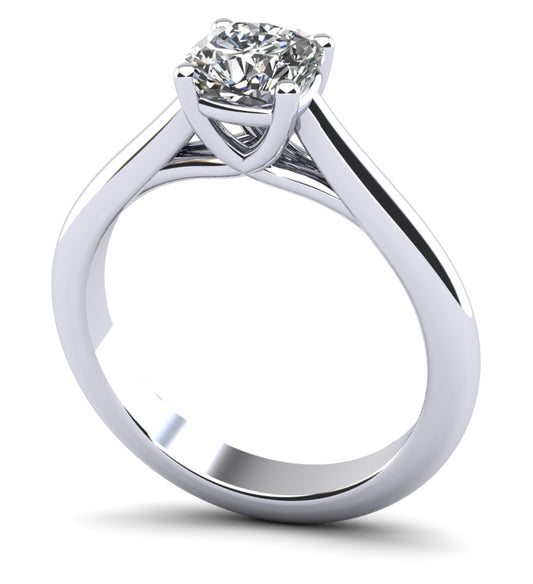 Elegant Round Solitaire Engagement Ring